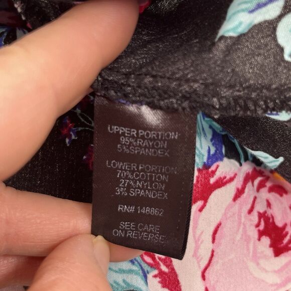 Torrid Babydoll Fabric Mix Poplin V-Neck Floral Cami Multi Women’s Plus Size 5X - Picture 10 of 12